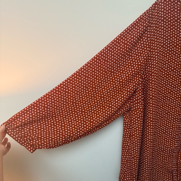 Torrid Orange Polka Dot Blouse - Picture 11 of 11
